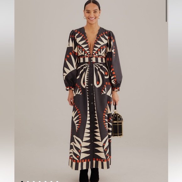 FARM RIO COCONUT GROVE MAXI DRESS - Picture 1 of 7